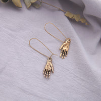 Frida Kahlo hand earrings gold antique rustic mexican jewelry fridamania fridalovers women girls gift idea
