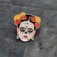Frida Kahlo Day of the Dead Pin - Frida Pin
