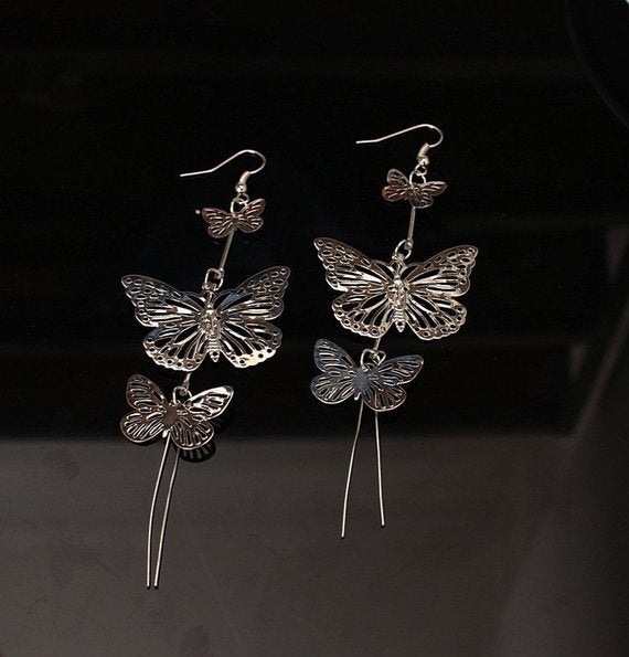 artisan designed butterfly earrings