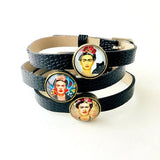 Frida Inspired Leather Bracelet Set