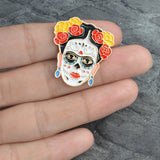 Frida Kahlo Jewelry - Day of the Dead Frida Pin