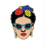 Frida Kahlo Pin - Summer Jewelry Frida Inspired Accessories