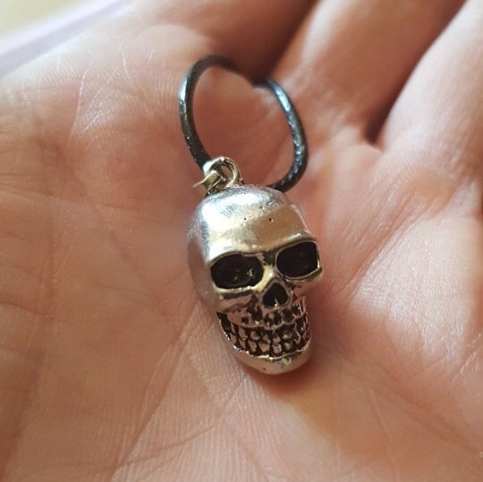 Silver Skull Pendant, Men Skull Pendant, Mexican Jewelry, Skull Jewelry, Day of the Dead, Dia de Muertos, Calavera Dije, Skull Necklace