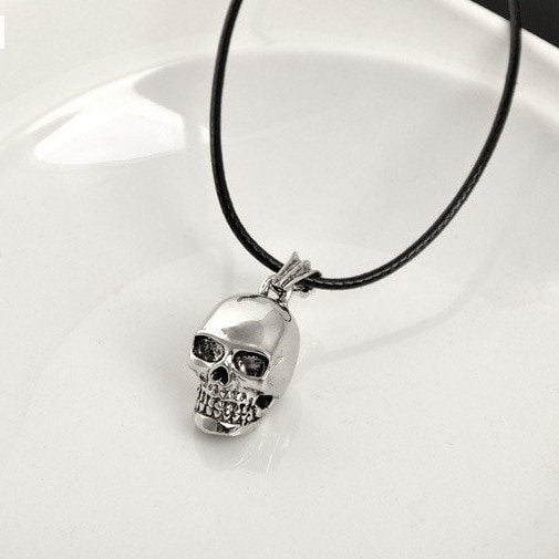 Silver Skull Pendant, Men Skull Pendant, Mexican Jewelry, Skull Jewelry, Day of the Dead, Dia de Muertos, Calavera Dije, Skull Necklace