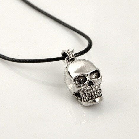 Skull Necklace & Pendant, Silver Skull Pendant, Skull Jewelry, Mexican Inspired Jewelry, Sugar Skull, Men Jewelry, Day of the Dead, Calavera