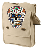 Mexican Sugar Skull Hand Painted Bag-Day of the Dead